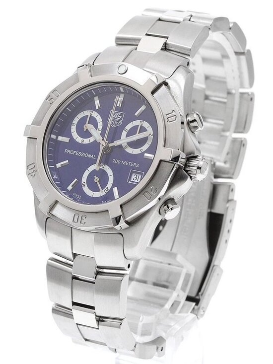 TAG HEUER Exclusive 2000 CN111G Chronograph blue Dial Quartz Men\'s Watch_923492